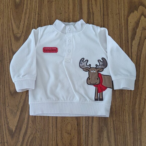 Carter's Boys Child of Mine Moose Sweatshirt Size 6-9 months - Picture 1 of 6